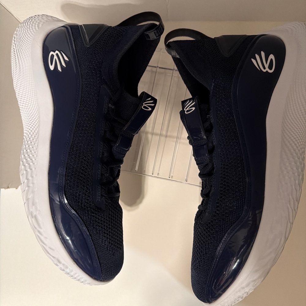 Curry Under Armour Mens UA Team Curry 14M 15.5W Flow Basketball Shoes Blue Size - Picture 3 of 9